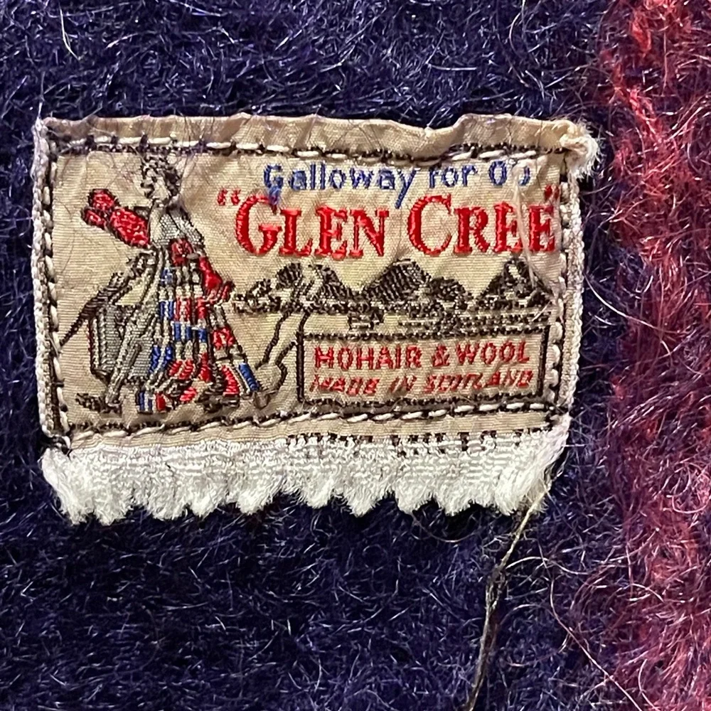 Vintage Galloway for “Glen Cree” Mohair & Wool Throw